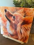 Custom Watercolor Pet Portrait on Canvas