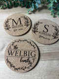 Custom Laser Engraved Cork Coasters – Perfect Personalized Gift!