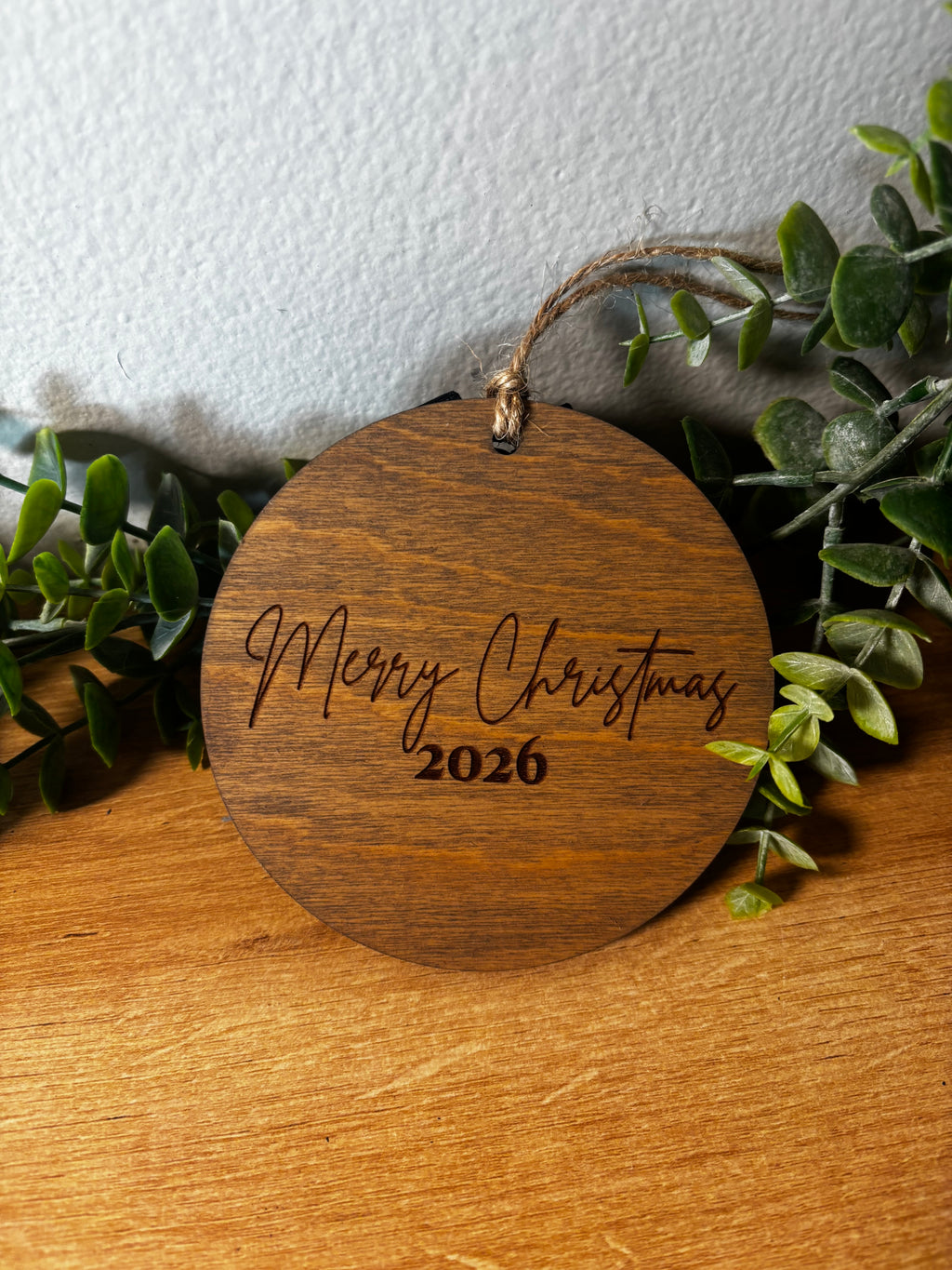 Custom Pet Portrait Wooden Ornament | 2026 Christmas Keepsake