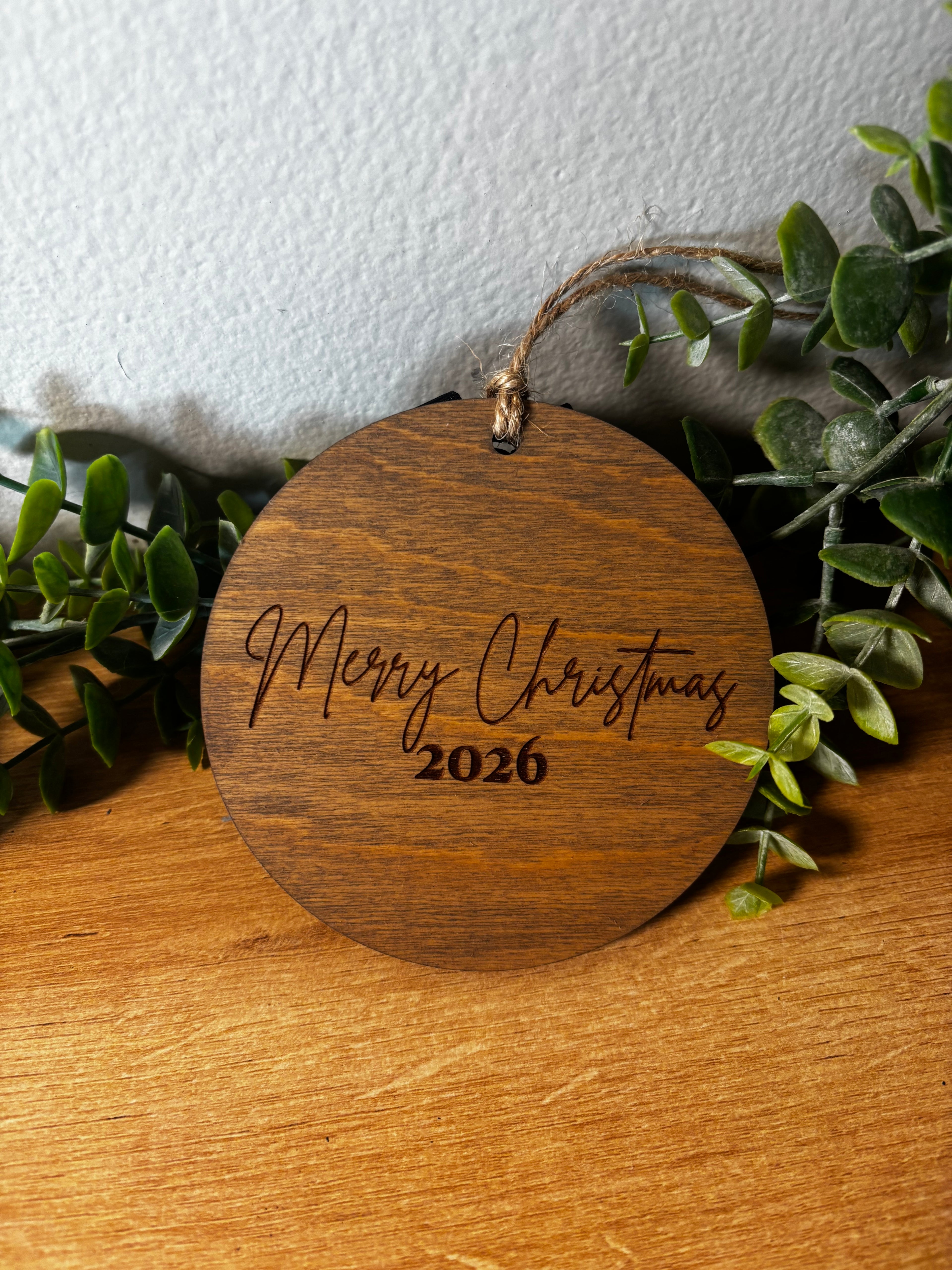 Custom Pet Portrait Wooden Ornament | 2026 Christmas Keepsake
