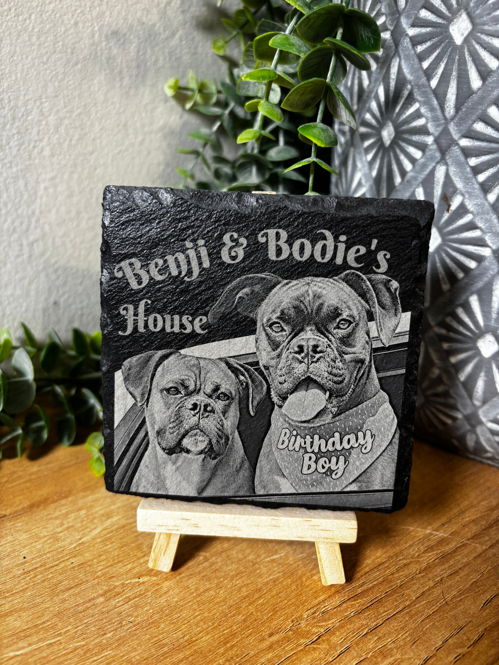 Custom Pet Portraits on Slate