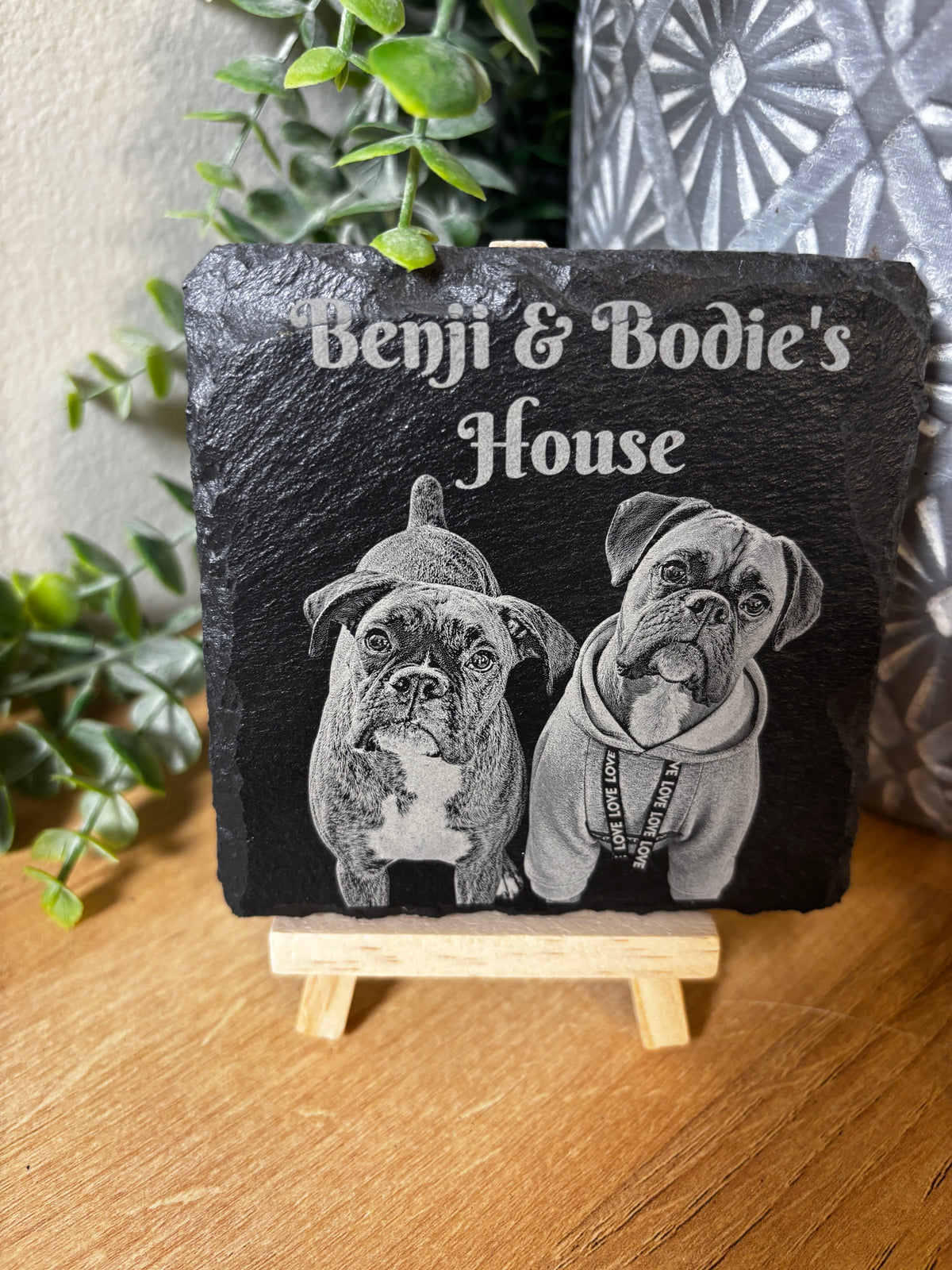 Custom Pet Portraits on Slate