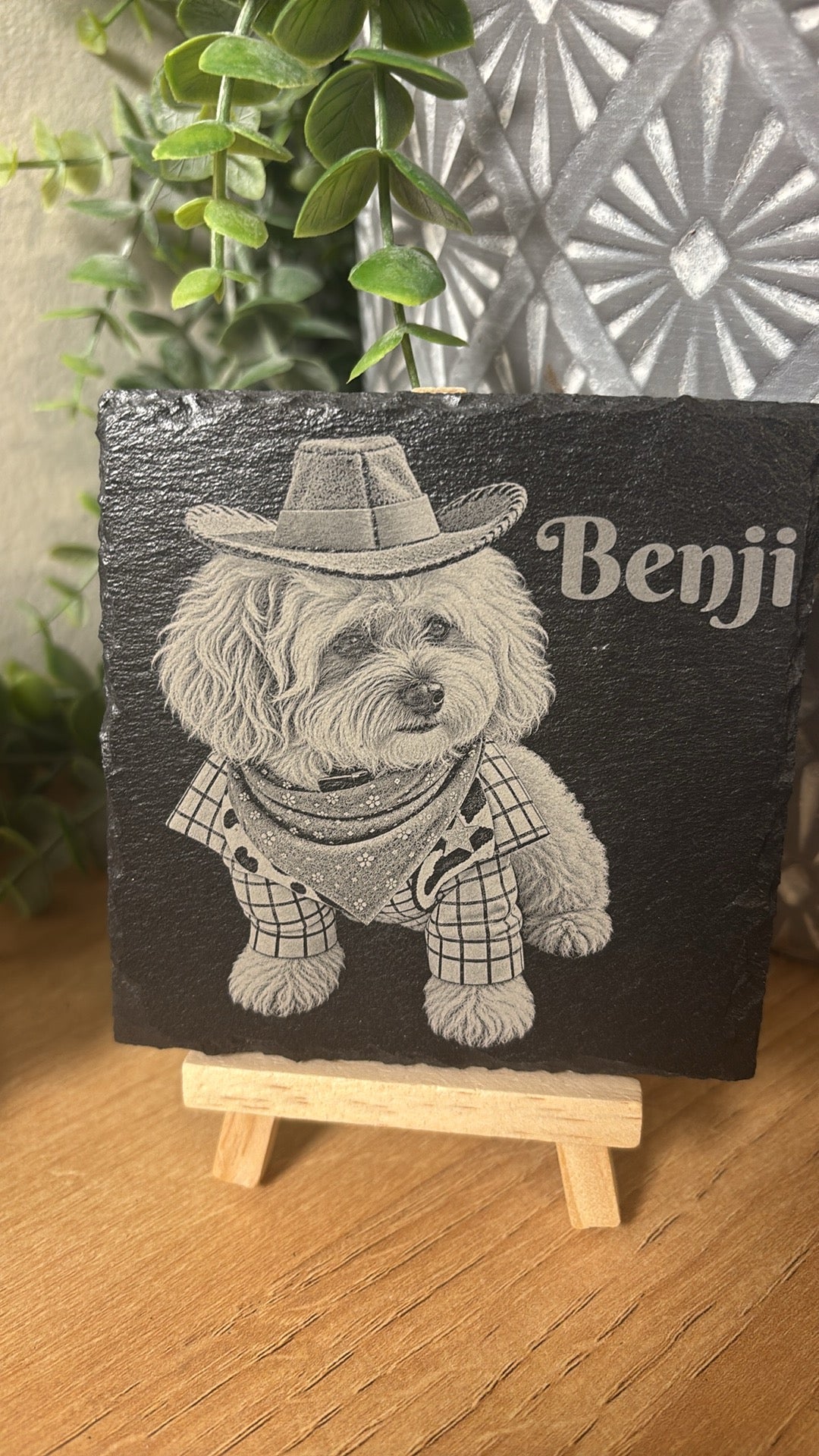 Custom Pet Portraits on Slate