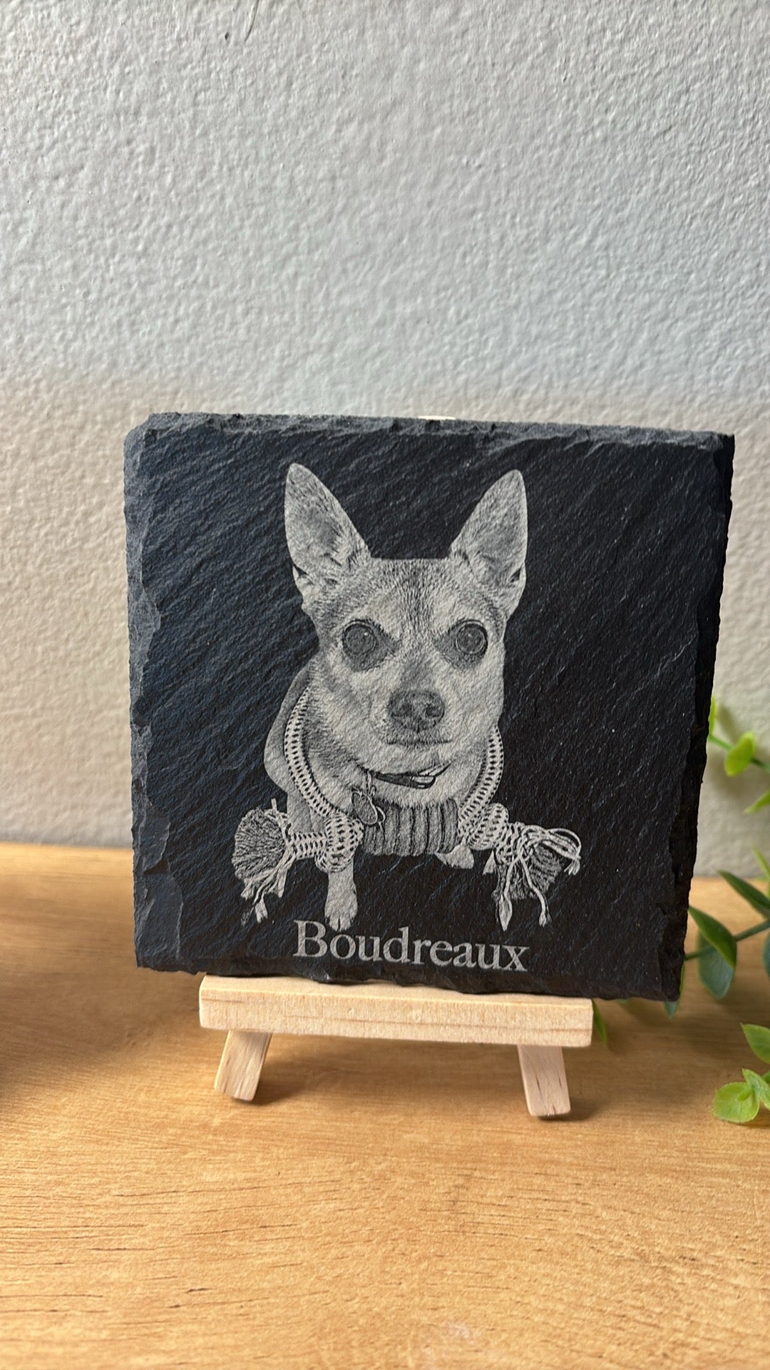 Custom Pet Portraits on Slate