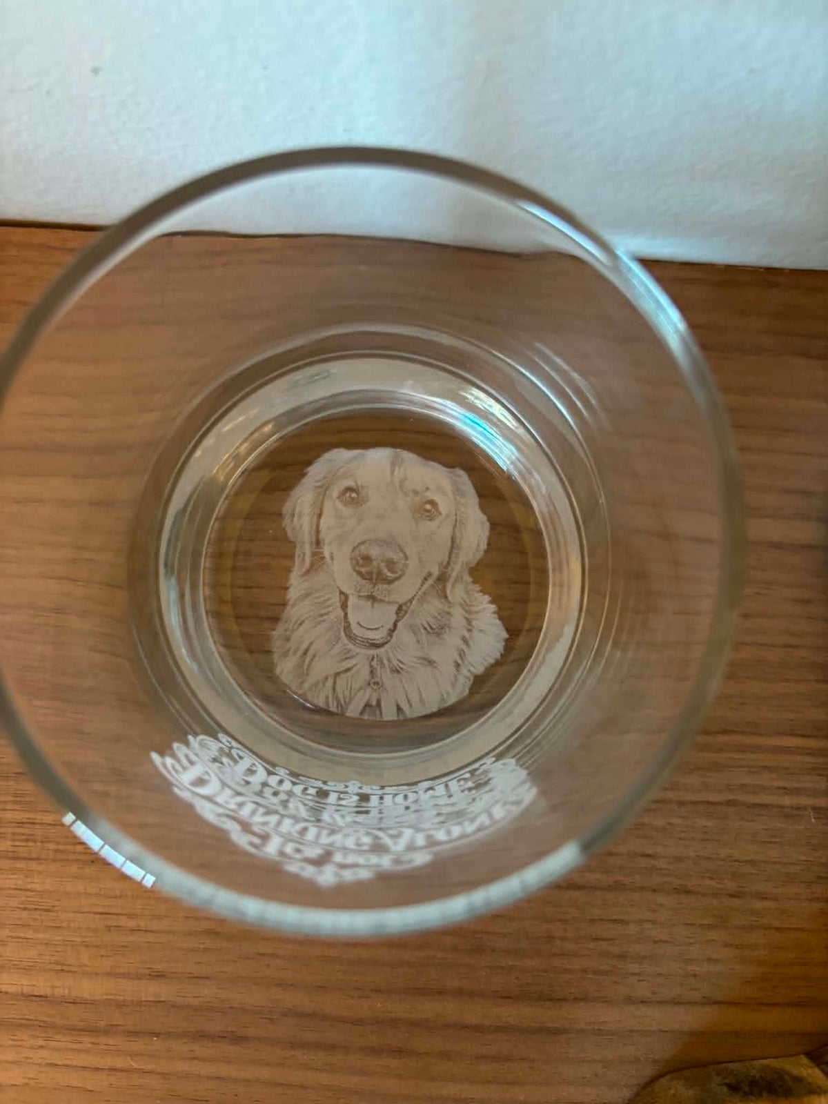 Custom Pet Whiskey Glass – 10 oz Lowball Glass for Dog & Cat Lovers