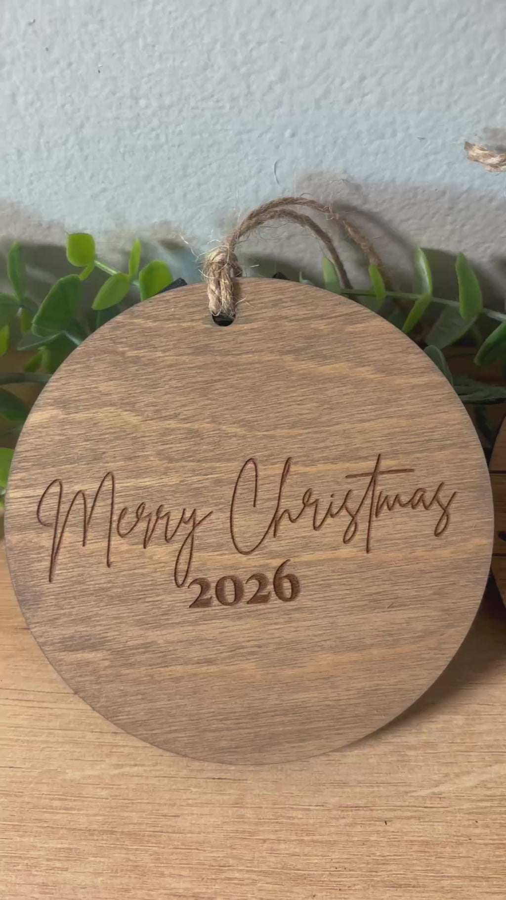 Custom Pet Portrait Wooden Ornament | 2026 Christmas Keepsake