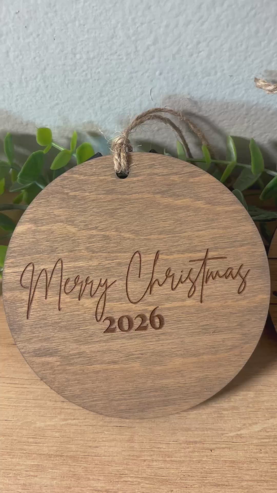 Custom Pet Portrait Wooden Ornament | 2026 Christmas Keepsake